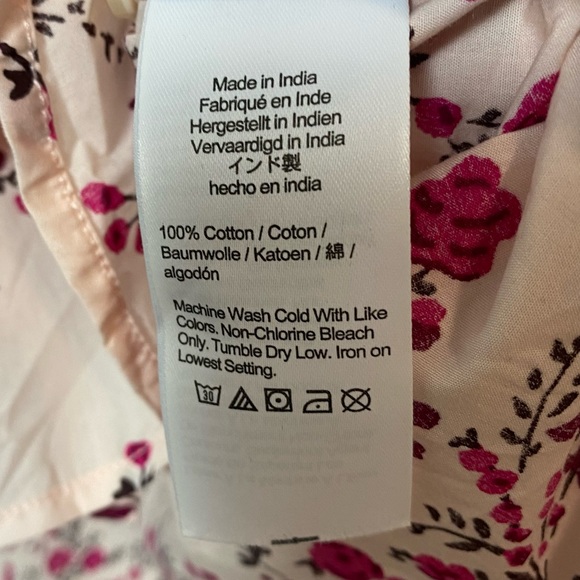 J. Crew Budding Floral Puff Sleeve Classic Fit Shirt - Picture 8 of 9